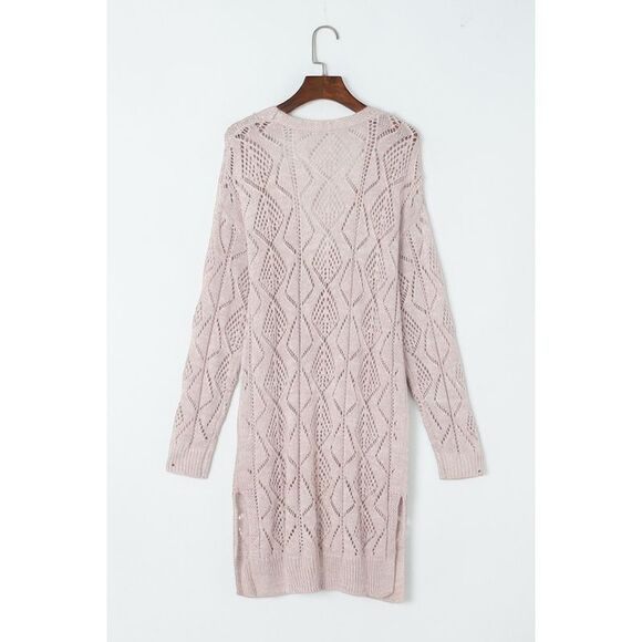 Azura Exchange  Hollow-out Knit Cardigan - Picture 7 of 8